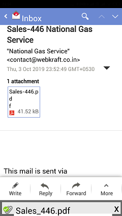 Gas Agency Software - Send Mail Facility